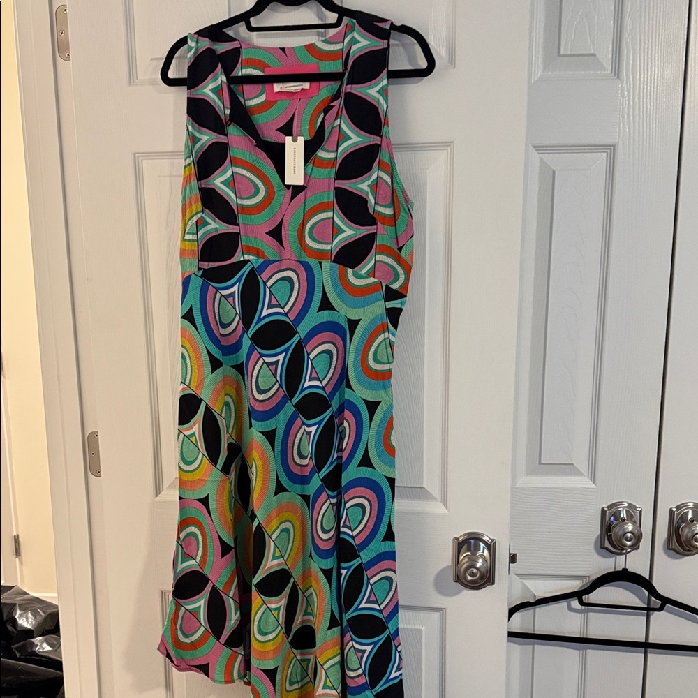 Anthropologie Multicolor Sleeveless Patterned Dress - Picture 2 of 5